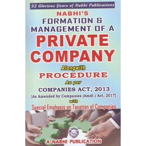 Nabhi's Formation & Management of a Private Company alongwith Procedure as per Companies Act, 2013